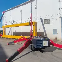 Operações em paralelo/tandem com duas compactas mini-gruas aranha