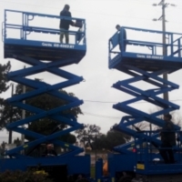Six aerial work platforms to a rental equipment company