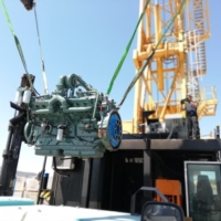 Almovi executa a substituição do motor da primeira grua móvel portuária em Portugal